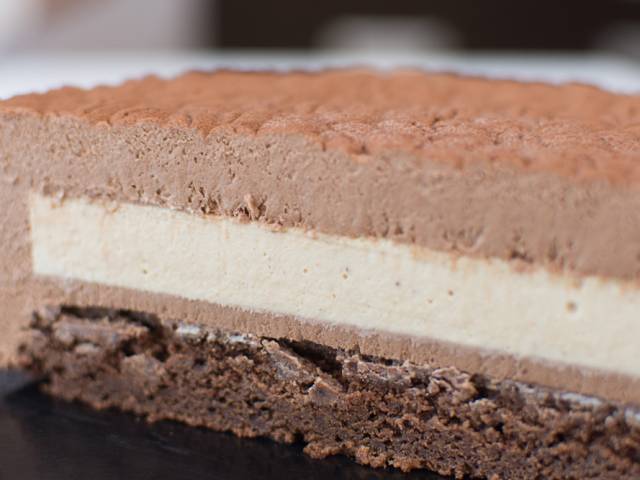 Chocolate, Irish Cream Liqueur, Coffee & Stout Mousse Cake Recipe